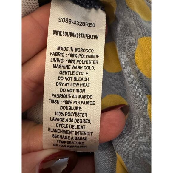 Solid & Striped Navy Orange Ombre Polka Dot The Classic Swim Trunks Size XXL - Picture 5 of 6